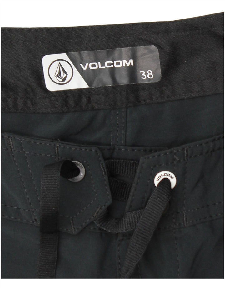 Calções de banho masculinos Volcom XL poliéster preto