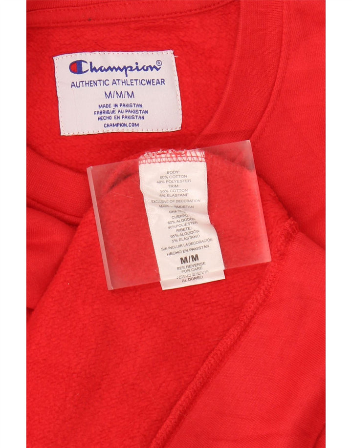 CHAMPION Suéter Masculino Suéter Médio Algodão Vermelho
