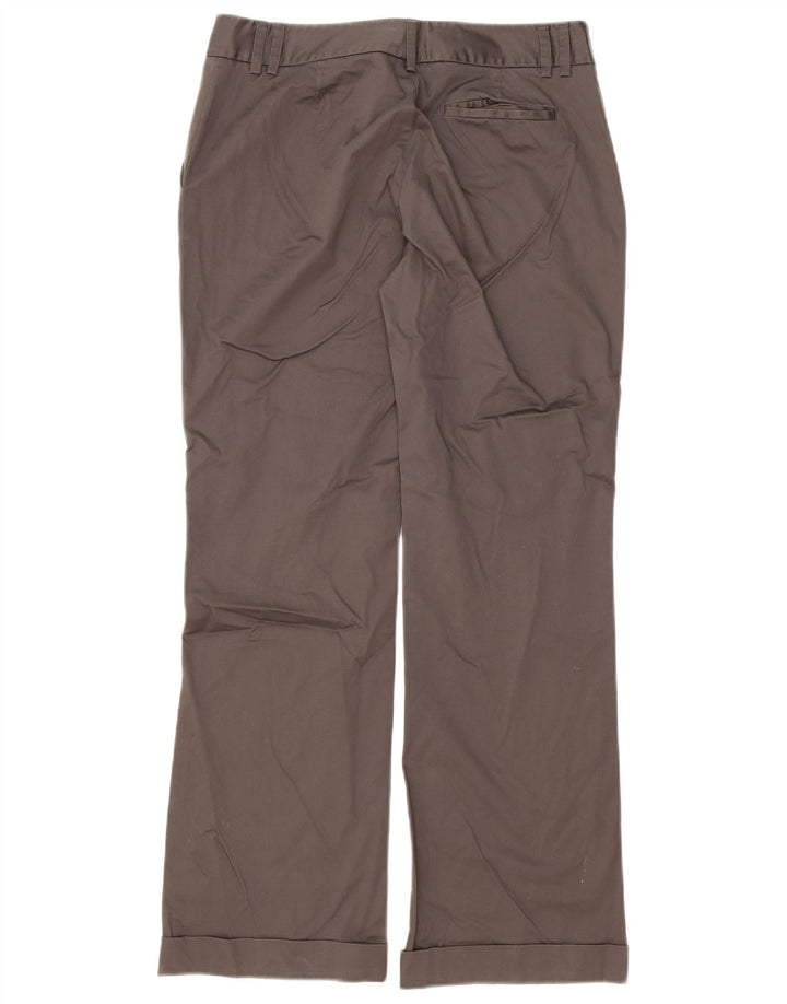 Calça feminina reta MASSIMO DUTTI EU 40 médio W32 L30 cinza