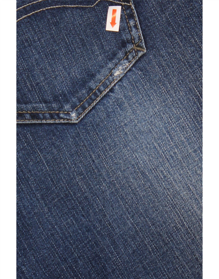 TOMMY HILFIGER Masculino Bootcut Jeans W34 L34 Azul Marinho Algodão