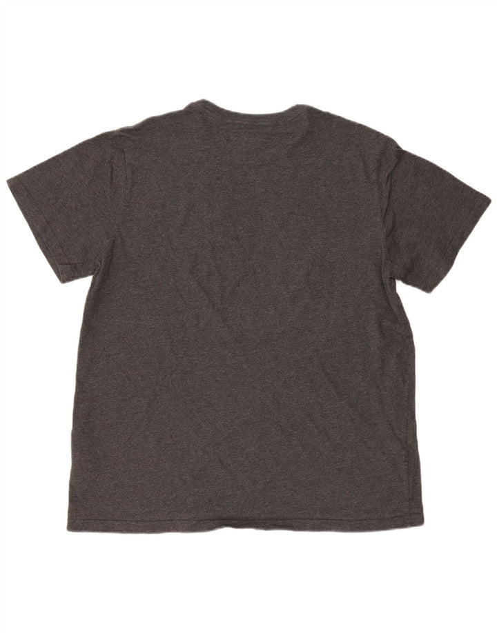 ADIDAS Mens Graphic T-Shirt Top XL Algodão Cinzento