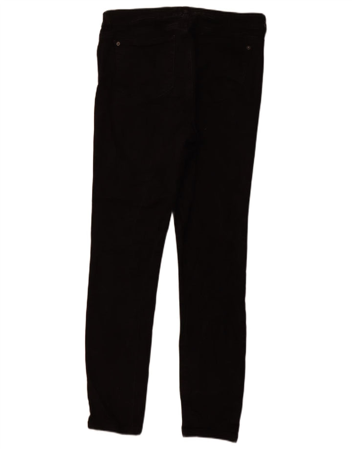 WHITE STUFF Jeans skinny feminino de cintura alta Reino Unido 14 grande W32 L29 preto