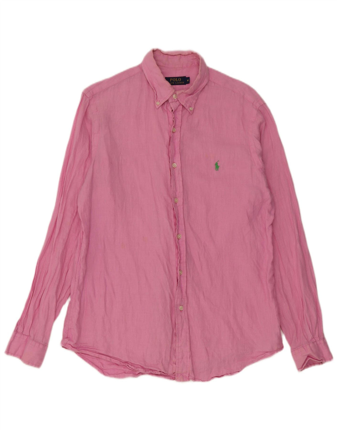 Polo Ralph Lauren Camisa masculina média rosa linho