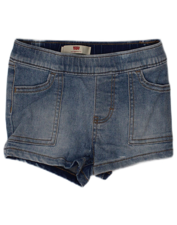 Shorts jeans Levi's Baby Girls 18-24 meses W20 algodão azul