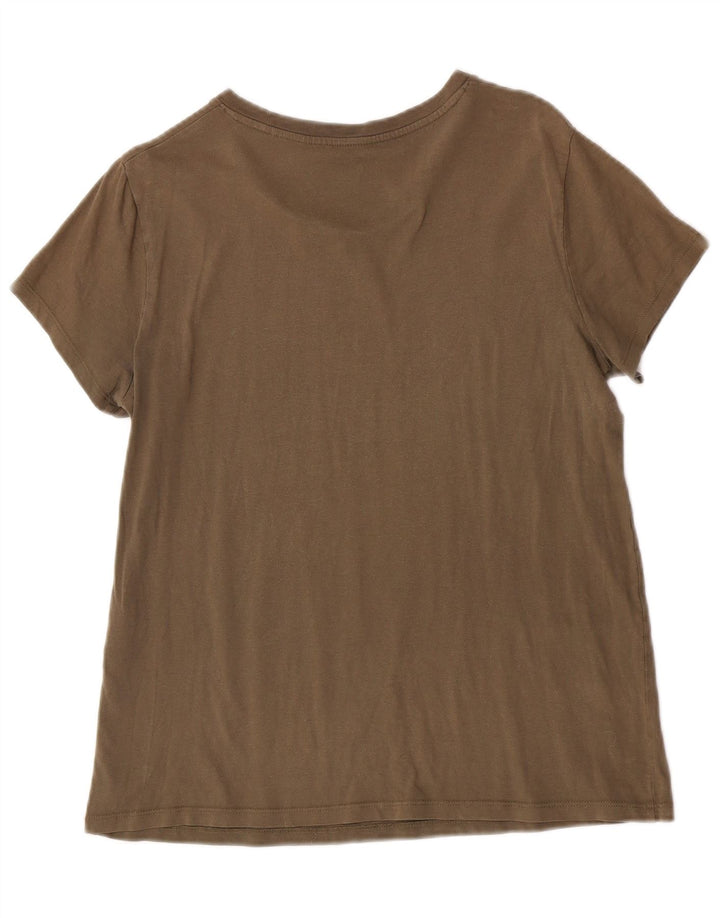 Camiseta feminina gráfica Levi's Top UK 14 Médio Caqui
