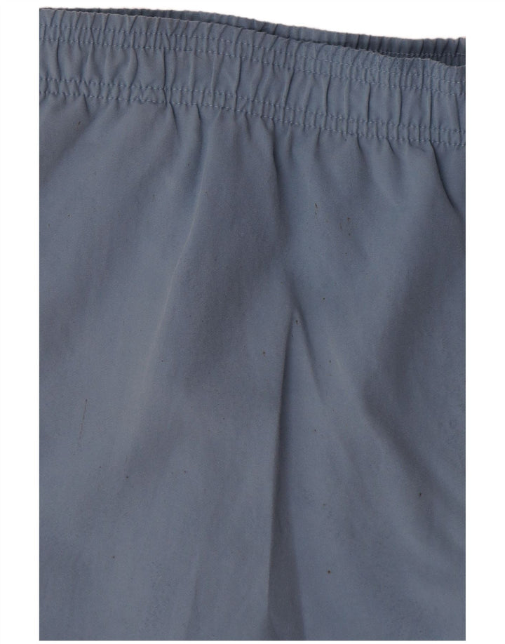 Shorts esportivos masculinos Adidas grande poliéster azul