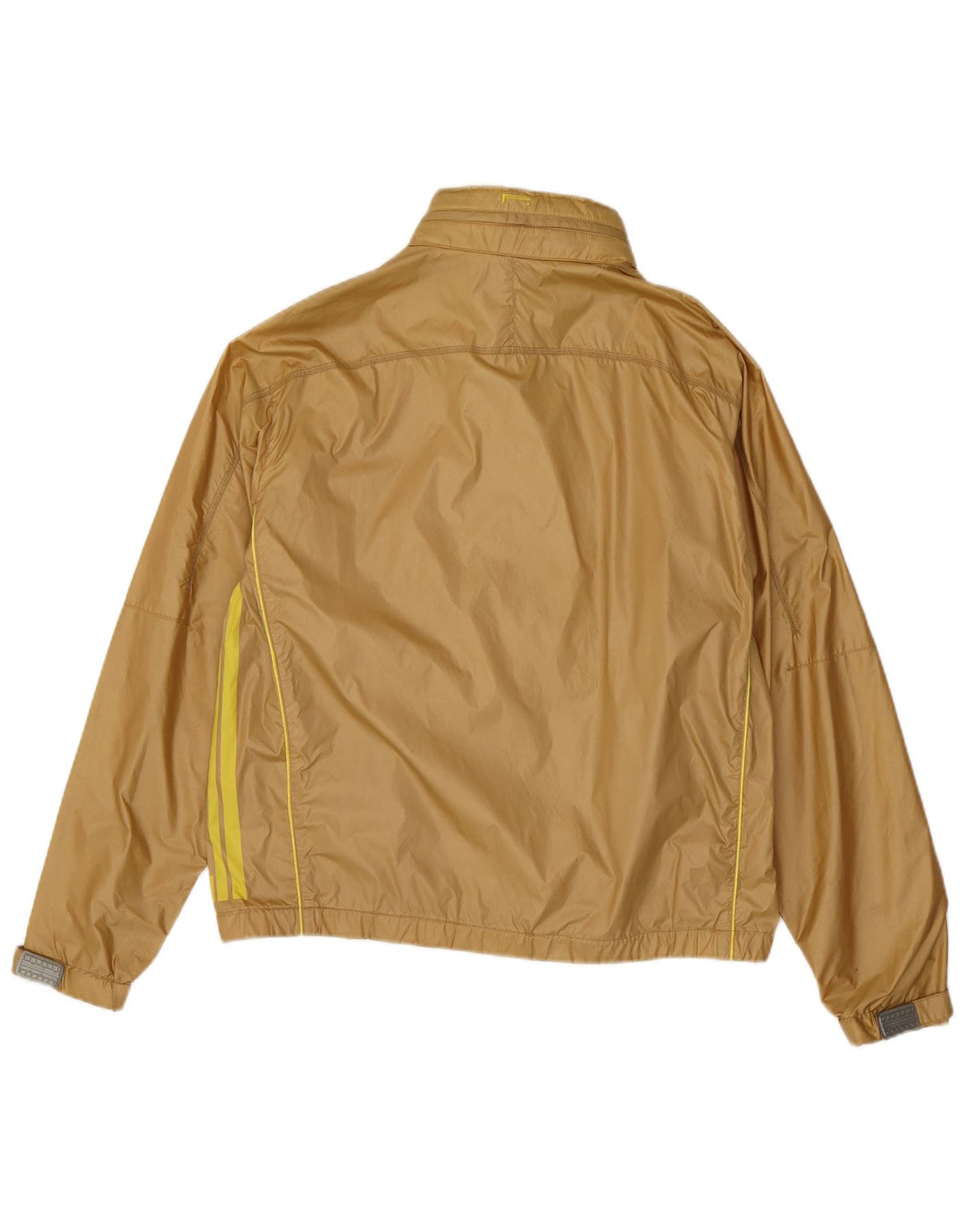 Jaqueta de chuva masculina vintage com capuz UK 40 grande bege
