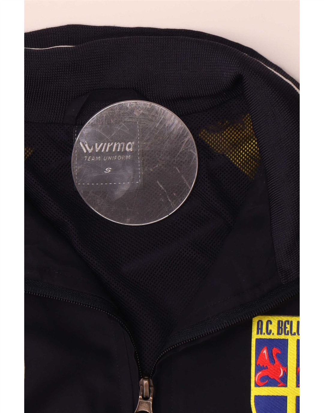 Virma Jaqueta masculina de agasalho pequeno azul marinho Colourblock poliéster