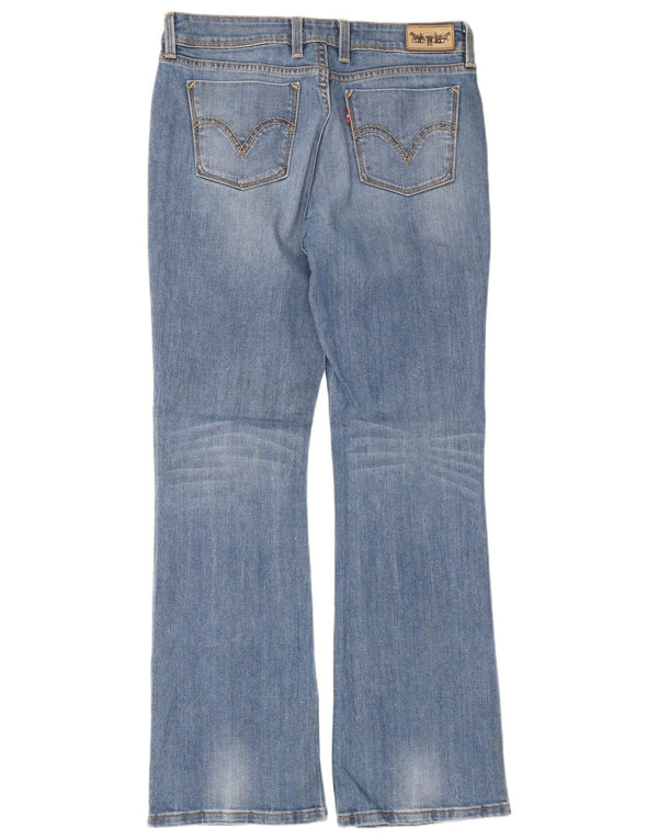 Calça jeans feminina Levi's 629 Bootcut W30 L32 azul algodão