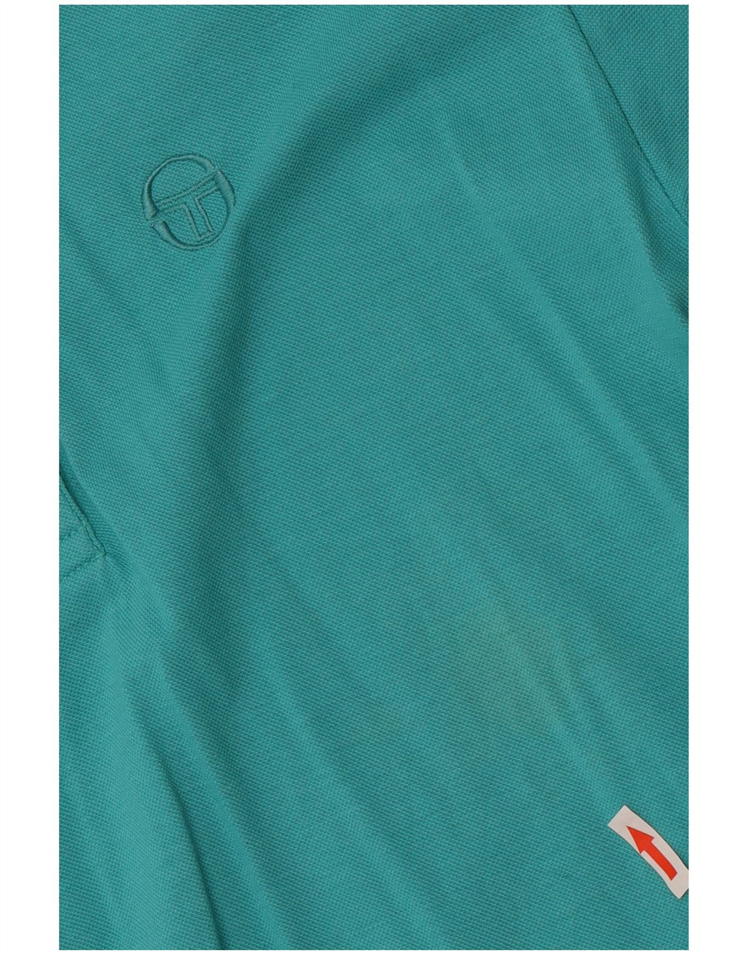 Camisa polo masculina Sergio Tacchini EU 38 algodão azul médio