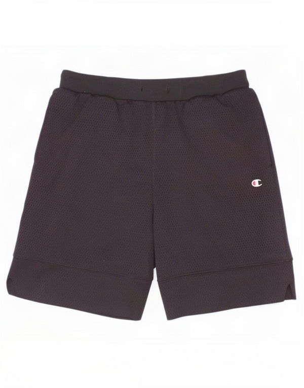 Shorts esportivos Champion Boys 9-10 anos médio preto