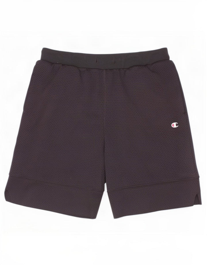 Shorts esportivos Champion Boys 9-10 anos médio preto