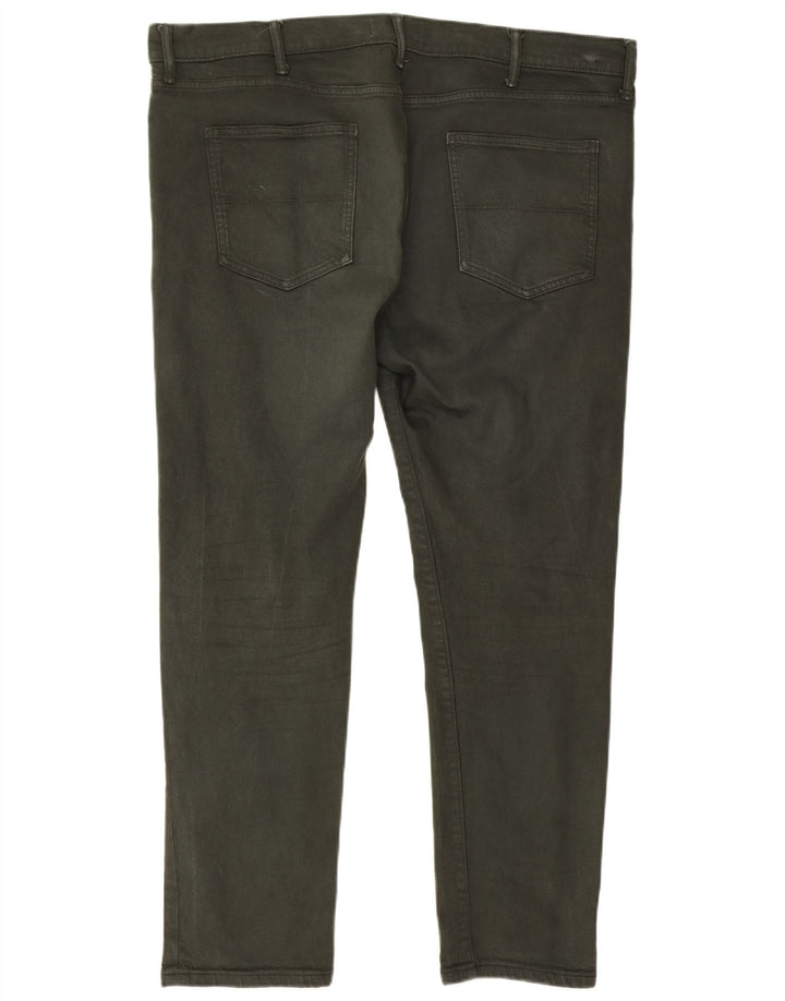 Marks & Spencer Mens Slim Jeans W42 L31 Algodão Verde