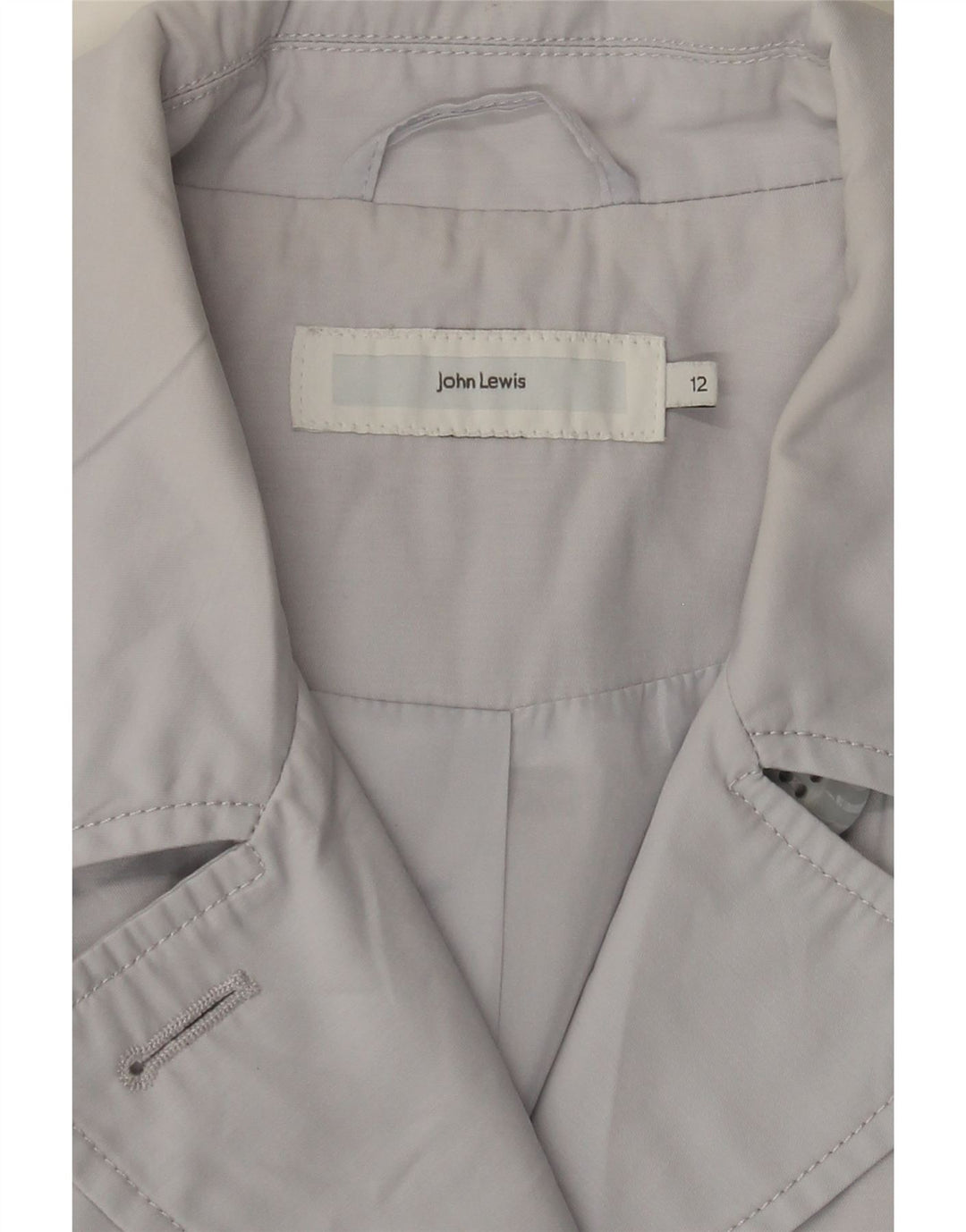Trench Coat feminino JOHN LEWIS UK 12 cinza médio