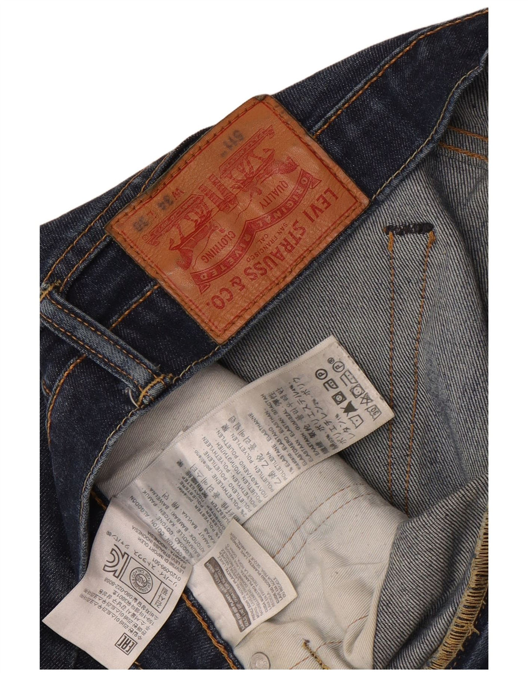 Calça Jeans Levis 511 Slim Masculina W34 L30 Azul Algodão