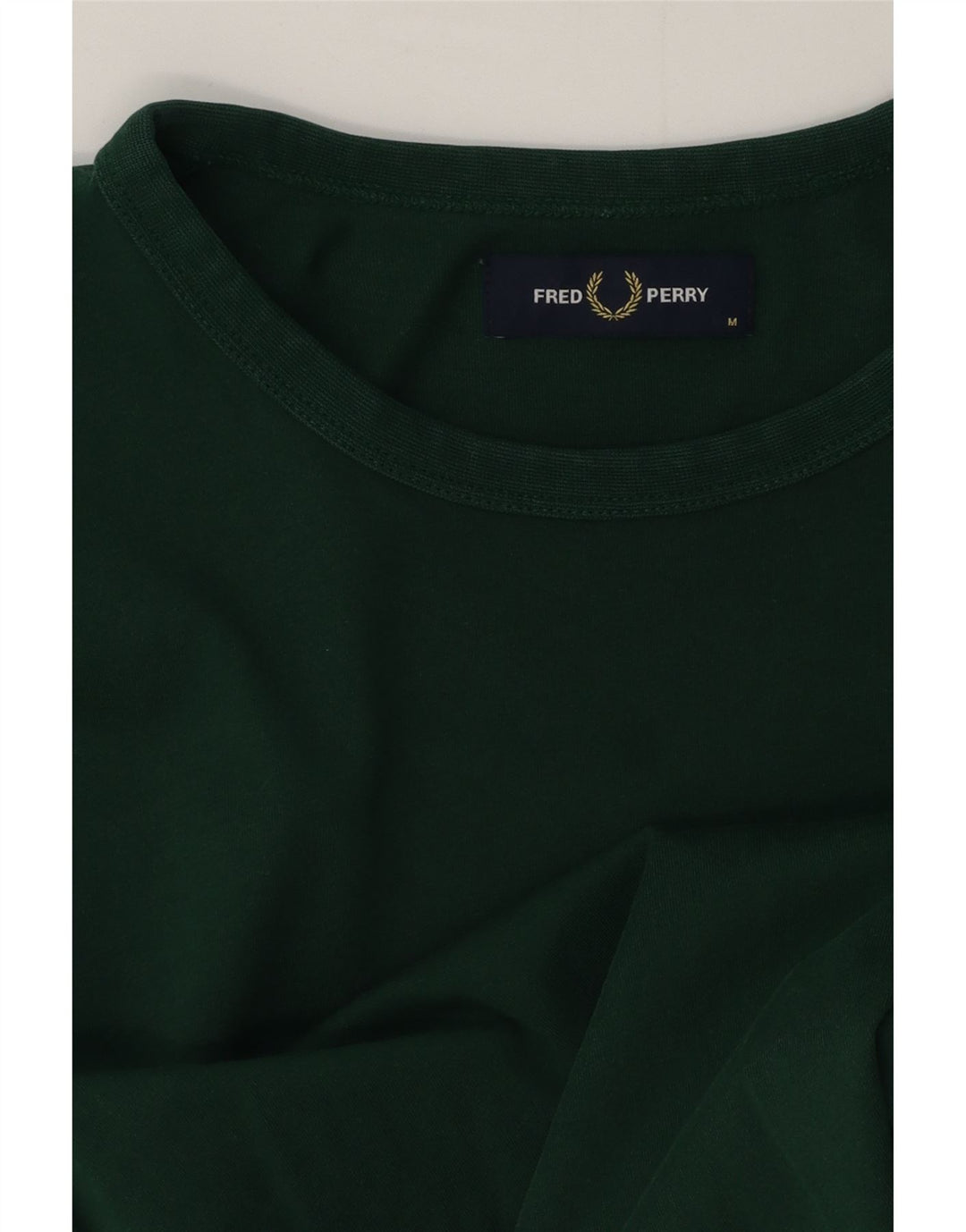 Camiseta masculina Fred Perry verde médio