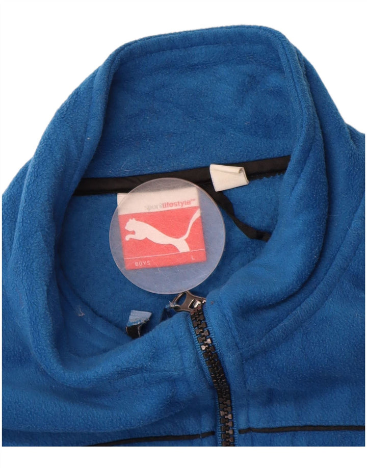 Jaqueta PUMA Boys Fleece 12-13 Anos Grande Azul Poliéster