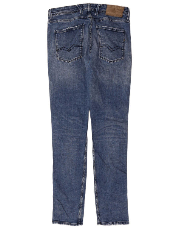 Replay Jeans Slim Feminino W32 L32 Azul
