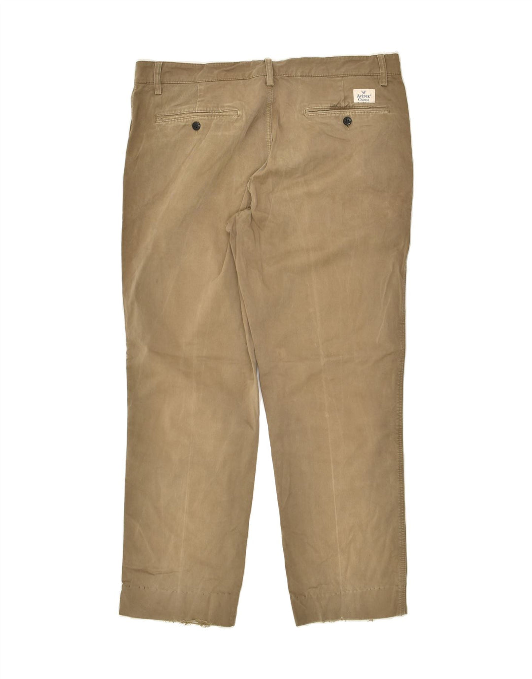 AVIREX Mens Slim Chino Trousers W38 L30  Khaki Cotton | Vintage Avirex | Thrift | Second-Hand Avirex | Used Clothing | Messina Hembry 