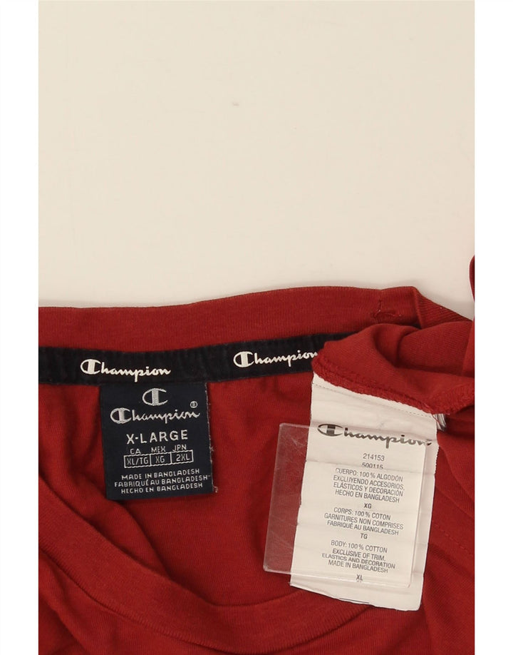 Camiseta masculina CHAMPION Top XL algodão vermelho