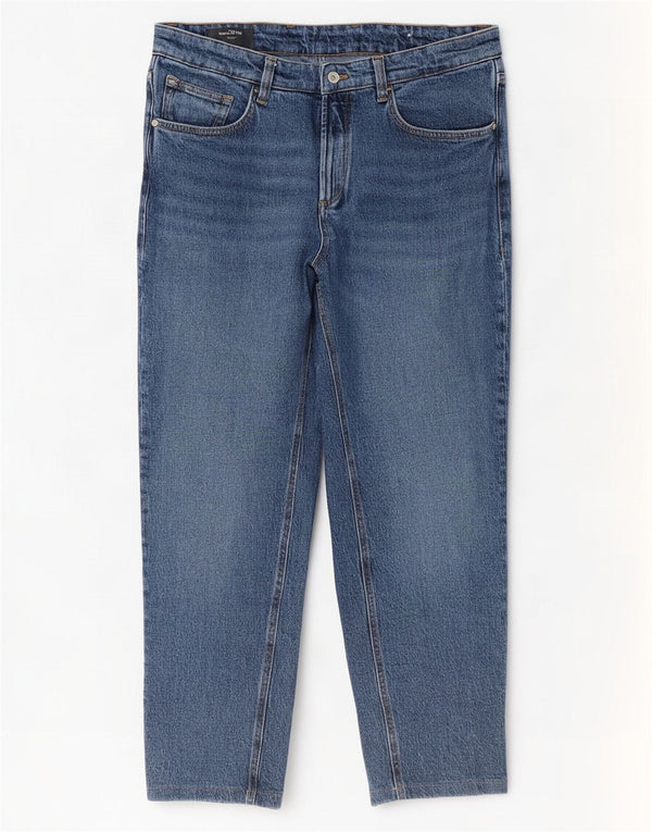 Massimo Dutti Mens Tapered Jeans EU 44 Grande W34 L29 Azul Algodão