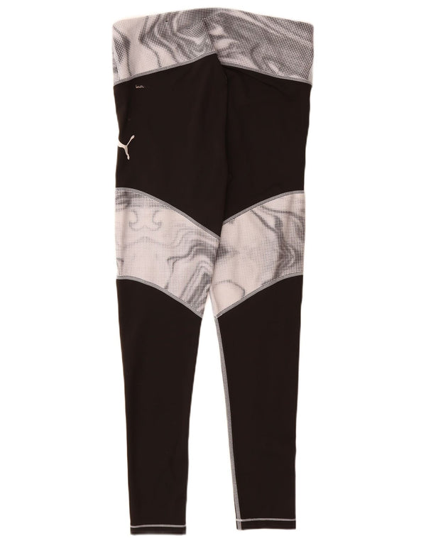 Leggings femininas Puma UK 16 grande bloco colorido preto