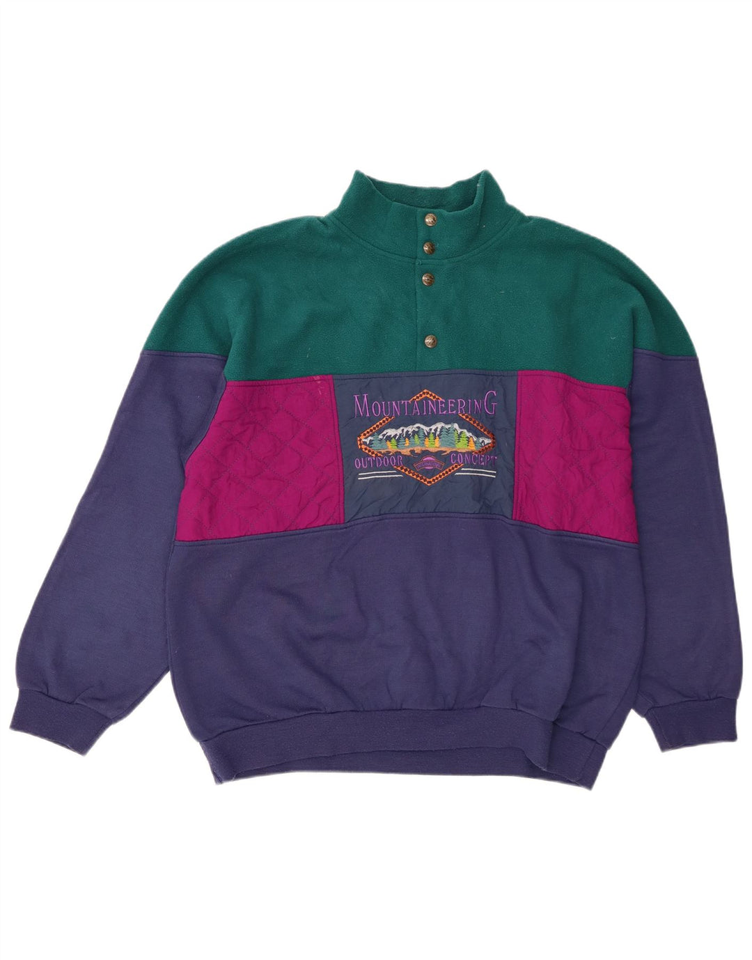 F.LLI Campagnolo moletom gráfico masculino jumper Reino Unido 42 grande azul marinho