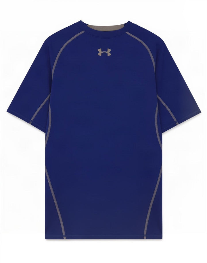 Camiseta masculina Under Armour Compression Graphic Top poliéster azul médio