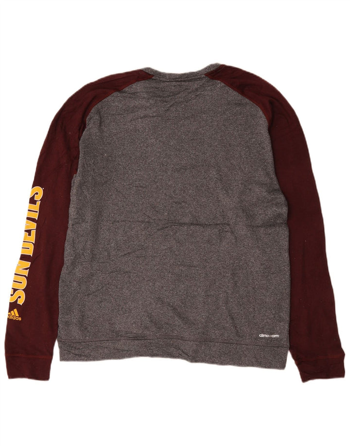 Adidas Mens Arizona State Sun Devils Moletom Jumper Grande Cinza