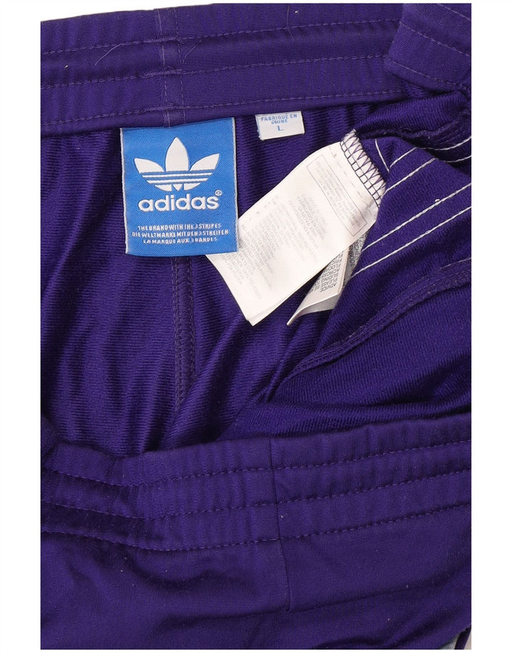 Calça de treino masculina ADIDAS grande poliéster roxo