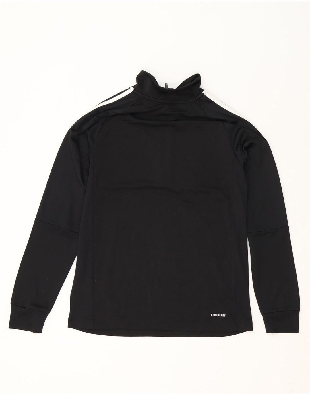 Adidas Meninos Aeroready Zip Neck Pullover Treino Top 13-14 Anos Preto
