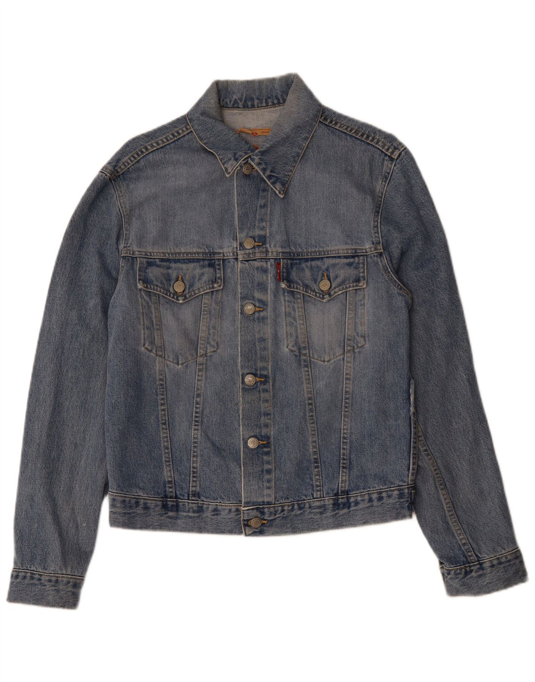 Jaqueta jeans masculina LEVI'S UK 38 algodão azul médio