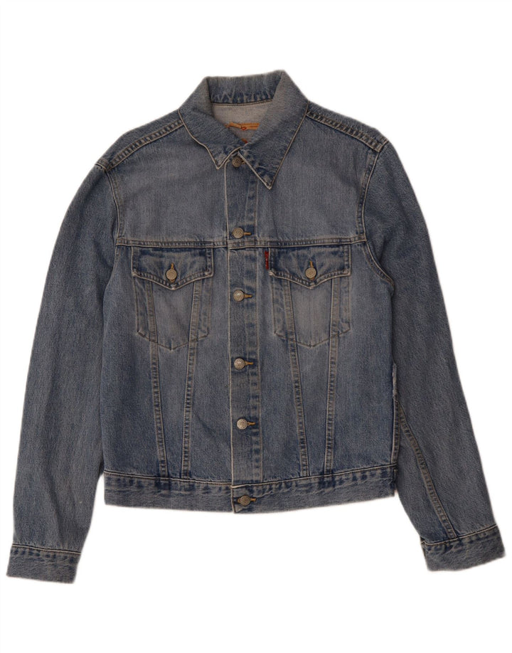 Jaqueta jeans masculina LEVI'S UK 38 algodão azul médio