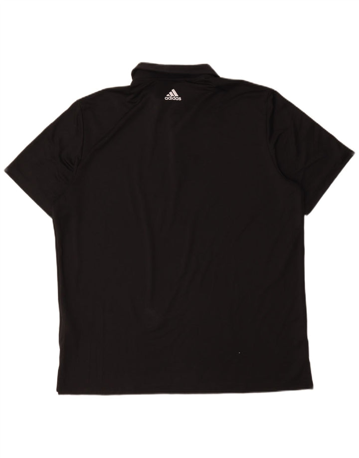 Camisa Polo Masculina Adidas XL Poliéster Preto