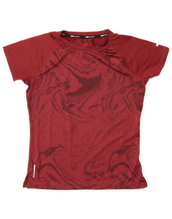 Camiseta masculina PUMA Abstract Pattern Top Pequeno Borgonha