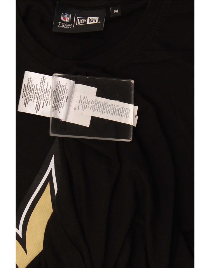 Camiseta gráfica masculina da NFL Top médio algodão preto