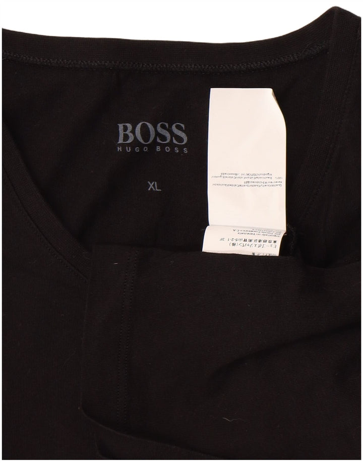 Camiseta masculina HUGO BOSS Top XL algodão preto