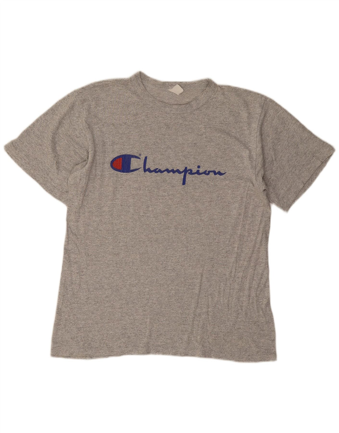 Camiseta masculina estampada Champion grande cinza manchado