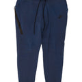 Calça de treino masculina Nike joggers grande algodão azul