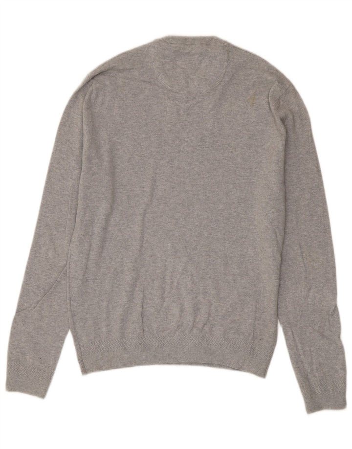 Suéter masculino Jack Wills com gola redonda cinza médio