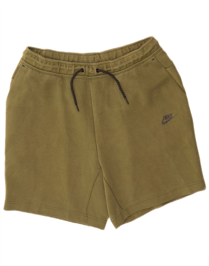 Shorts esportivos masculinos Nike grandes de algodão cáqui