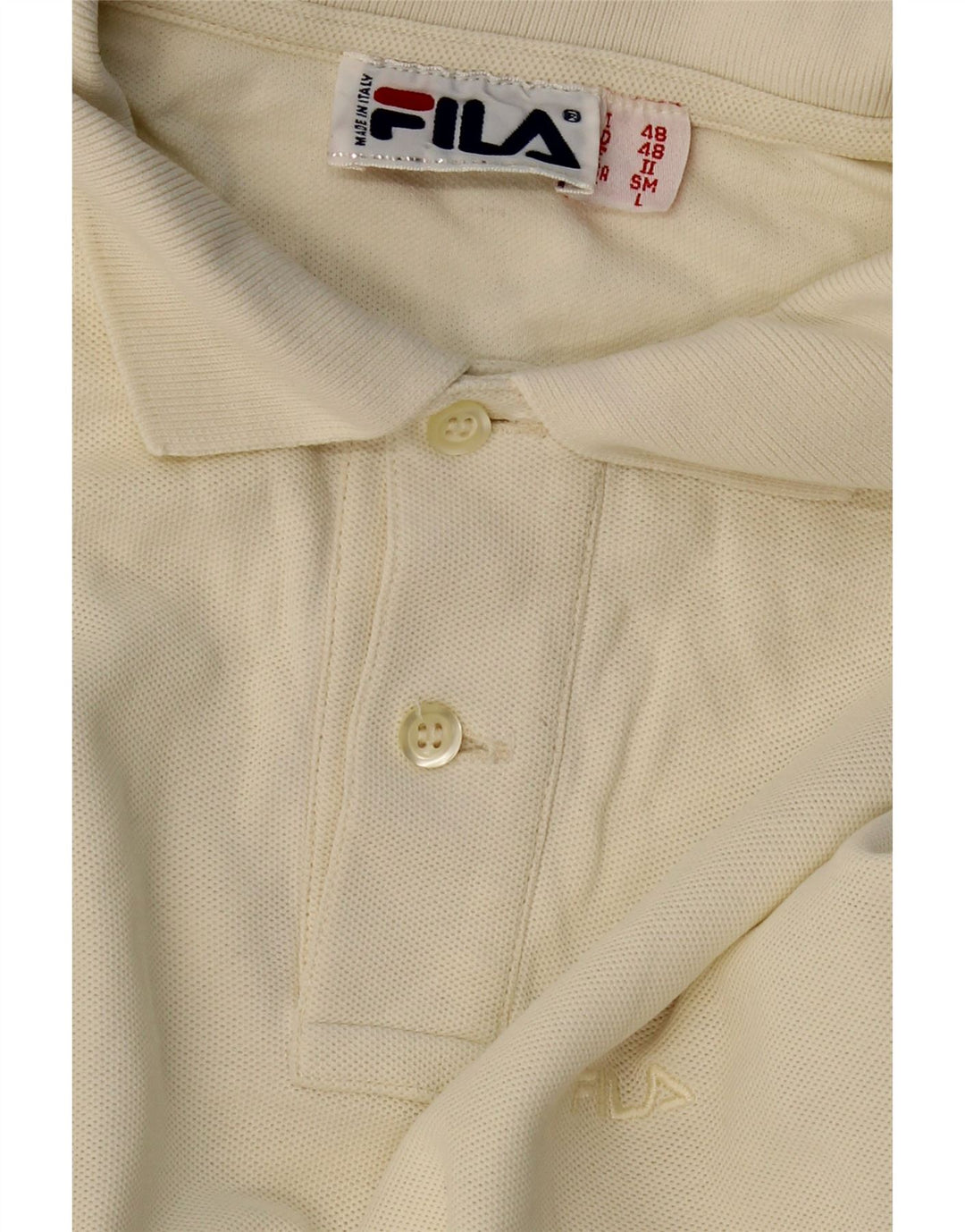 Camisa polo masculina FILA IT 48 médio bege