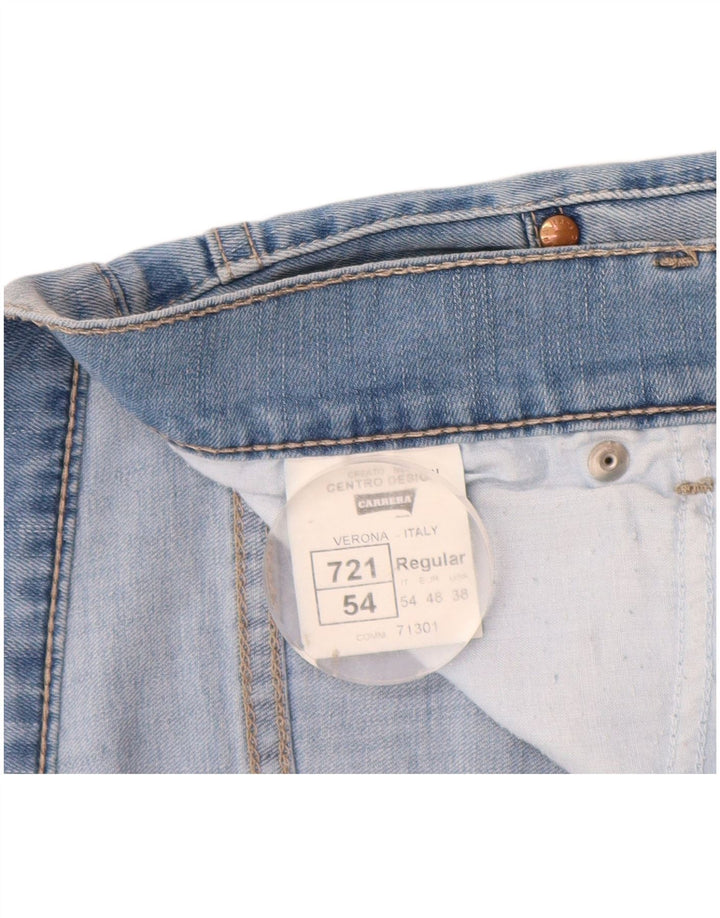 Carrera Masculino 721 Shorts Jeans W38 XL Azul Algodão