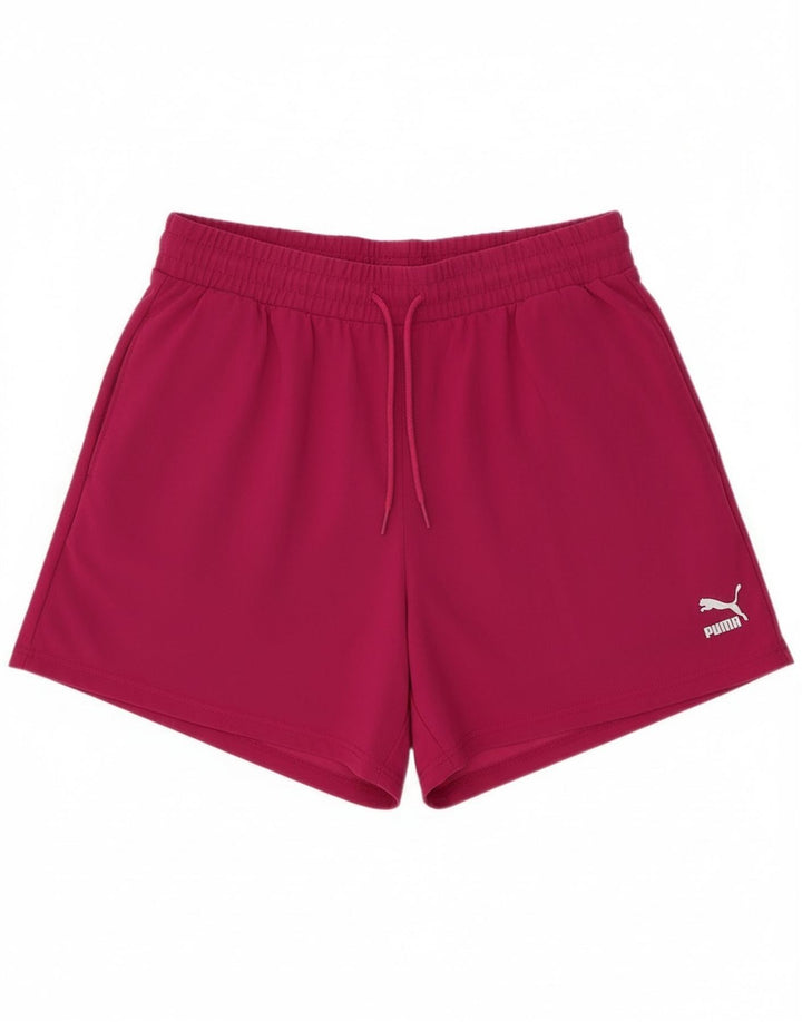 Shorts esportivos femininos Puma UK 14 médio rosa nylon