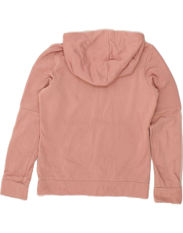 PUMA Womens Graphic Hoodie Jumper UK 6 XS Pink Cotton Vintage Puma and Second-Hand Puma from Messina Hembry 