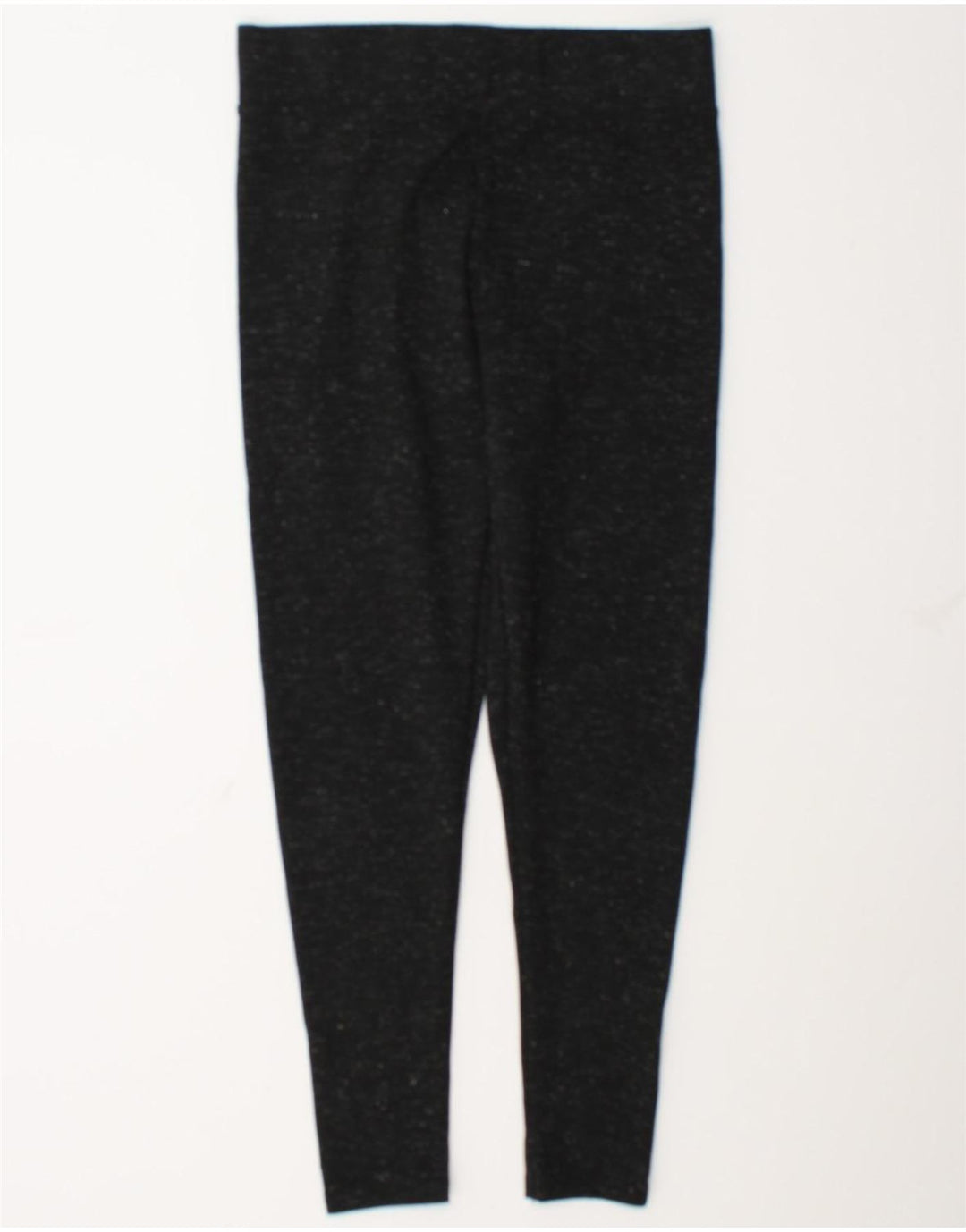 Leggings femininos Marks & Spencer Reino Unido 12 médio W28 L27 preto manchado