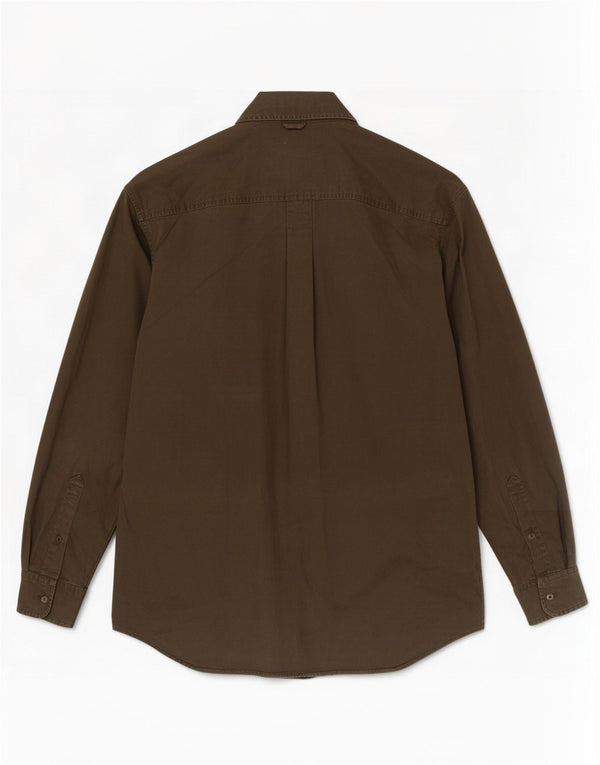 Camisa masculina Timberland de algodão cáqui médio