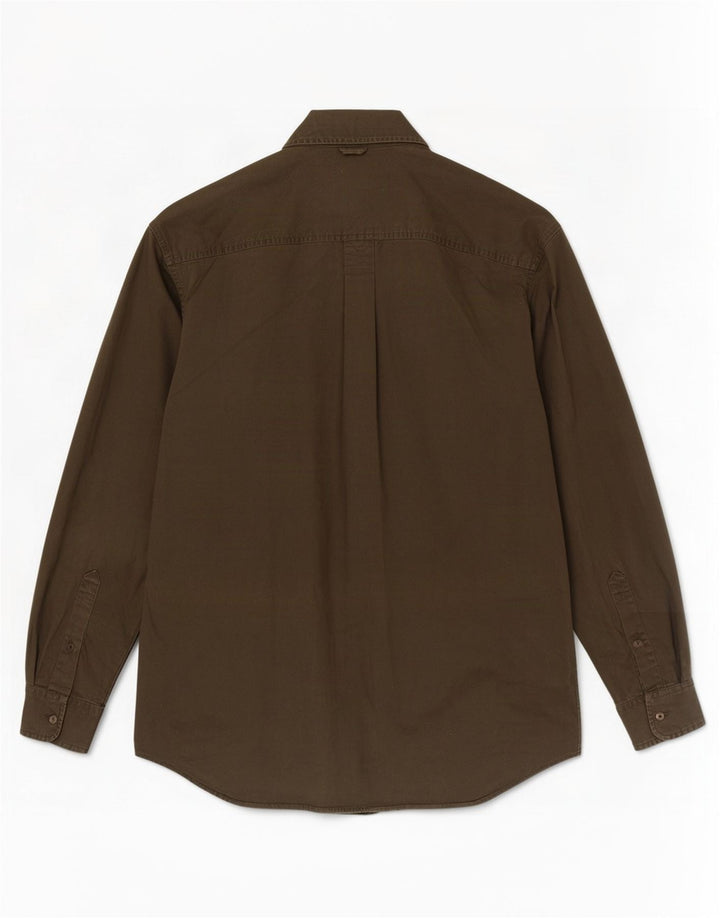 Camisa masculina Timberland de algodão cáqui médio