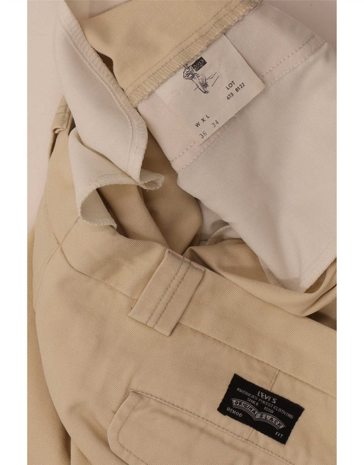 Calça Chino Regular Masculina Levi's W36 L30 Algodão Bege