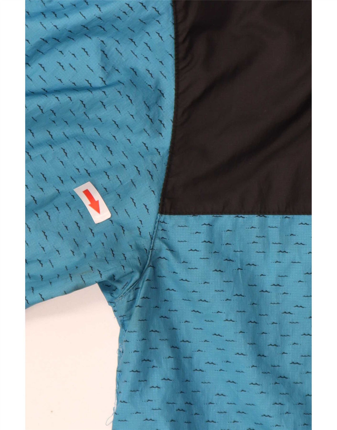 Jaqueta de chuva masculina com capuz The North Face pequena azul poliéster